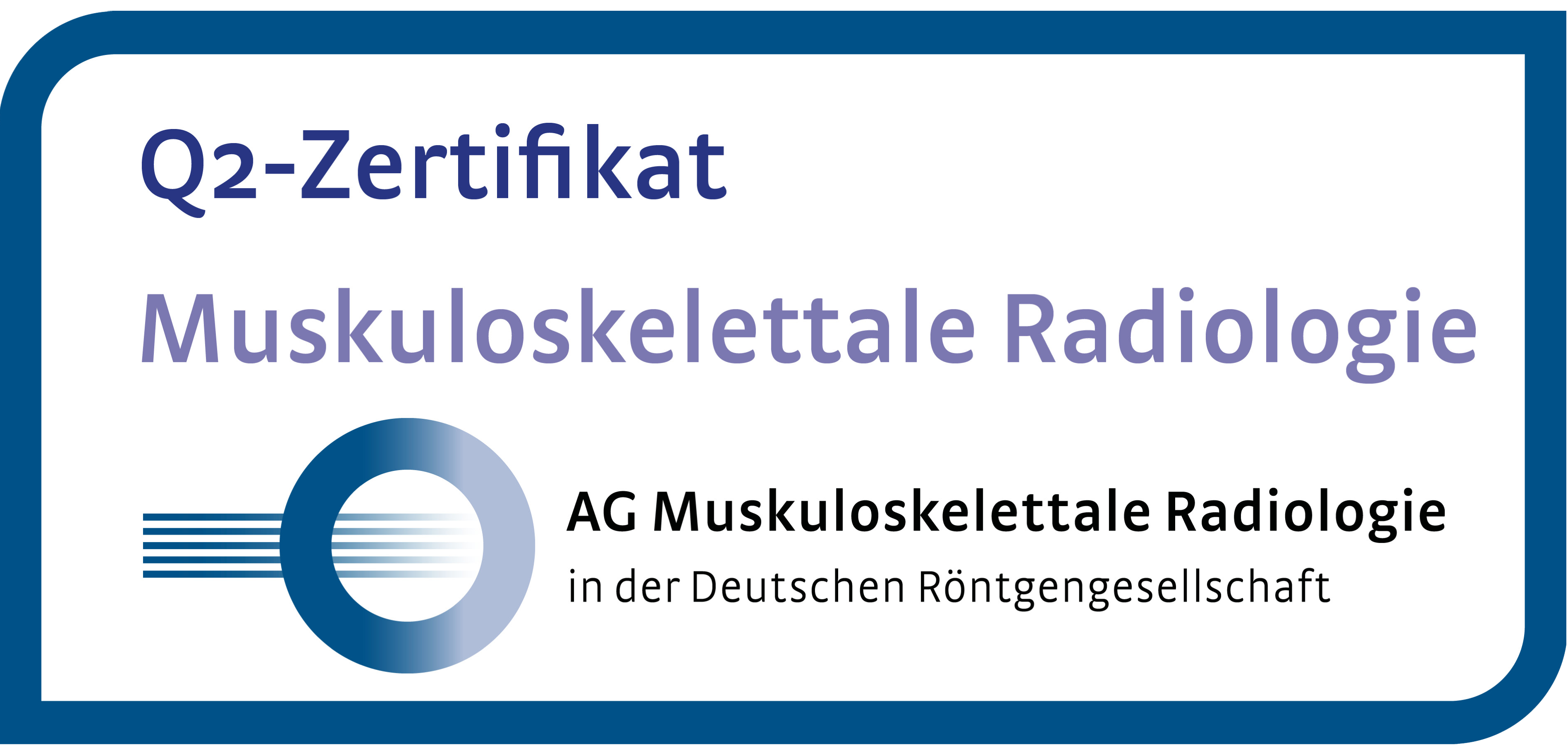 Q2-Zertifikat Muskuloskelettale Radiologie